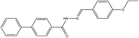 N'-[(E)-(4-ethoxyphenyl)methylidene][1,1'-biphenyl]-4-carbohydrazide 结构式