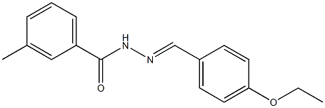 N'-[(E)-(4-ethoxyphenyl)methylidene]-3-methylbenzohydrazide Struktur