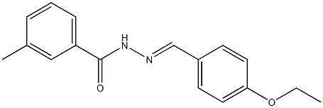 N'-[(E)-(4-ethoxyphenyl)methylidene]-3-methylbenzohydrazide Structure