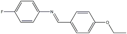 N-[(E)-(4-ethoxyphenyl)methylidene]-N-(4-fluorophenyl)amine 化学構造式