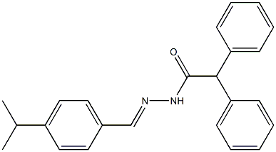 N'-[(E)-(4-isopropylphenyl)methylidene]-2,2-diphenylacetohydrazide