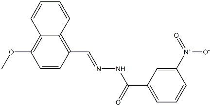 N'-[(E)-(4-methoxy-1-naphthyl)methylidene]-3-nitrobenzohydrazide|