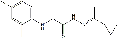 N'-[(E)-1-cyclopropylethylidene]-2-(2,4-dimethylanilino)acetohydrazide Structure