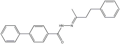 N'-[(E)-1-methyl-3-phenylpropylidene][1,1'-biphenyl]-4-carbohydrazide Structure