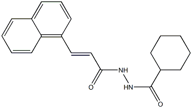 N'-[(E)-3-(1-naphthyl)-2-propenoyl]cyclohexanecarbohydrazide Struktur