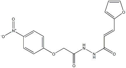  N'-[(E)-3-(2-furyl)-2-propenoyl]-2-(4-nitrophenoxy)acetohydrazide