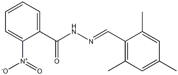 N'-[(E)-mesitylmethylidene]-2-nitrobenzohydrazide Structure