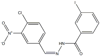 N'-[(Z)-(4-chloro-3-nitrophenyl)methylidene]-3-iodobenzohydrazide Structure