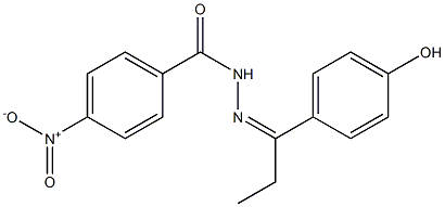 N'-[(Z)-1-(4-hydroxyphenyl)propylidene]-4-nitrobenzohydrazide Structure