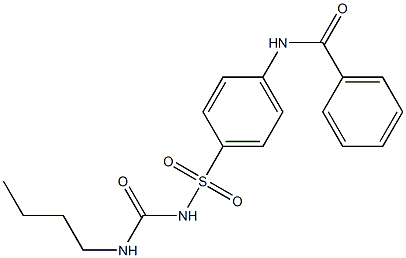 N-[4-({[(butylamino)carbonyl]amino}sulfonyl)phenyl]benzamide Structure