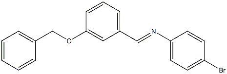 N-{(E)-[3-(benzyloxy)phenyl]methylidene}-N-(4-bromophenyl)amine Structure