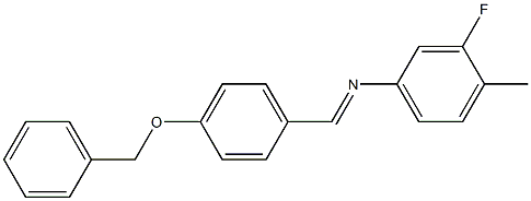 N-{(E)-[4-(benzyloxy)phenyl]methylidene}-N-(3-fluoro-4-methylphenyl)amine