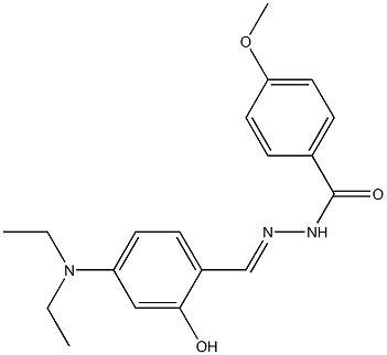N'-{(E)-[4-(diethylamino)-2-hydroxyphenyl]methylidene}-4-methoxybenzohydrazide Structure
