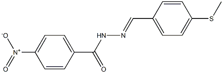  N'-{(E)-[4-(methylsulfanyl)phenyl]methylidene}-4-nitrobenzohydrazide
