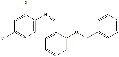 N-{(Z)-[2-(benzyloxy)phenyl]methylidene}-N-(2,4-dichlorophenyl)amine Structure