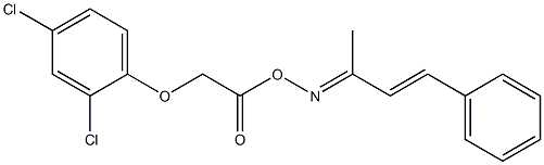 2,4-dichloro-1-[2-({[(E,2E)-1-methyl-3-phenyl-2-propenylidene]amino}oxy)-2-oxoethoxy]benzene 化学構造式
