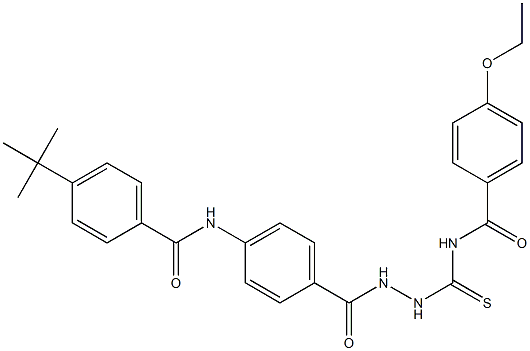 N-{[2-(4-{[4-(tert-butyl)benzoyl]amino}benzoyl)hydrazino]carbothioyl}-4-ethoxybenzamide