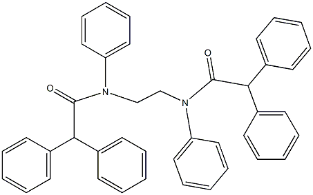 N-{2-[(2,2-diphenylacetyl)anilino]ethyl}-N,2,2-triphenylacetamide 结构式