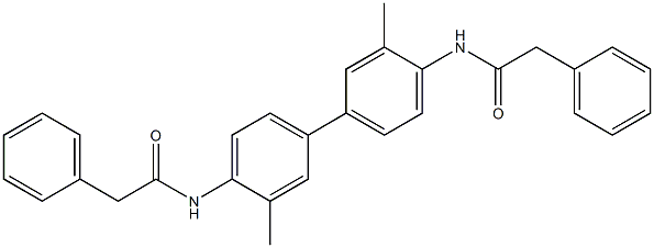 N-{3,3'-dimethyl-4'-[(2-phenylacetyl)amino][1,1'-biphenyl]-4-yl}-2-phenylacetamide Structure
