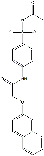 N-{4-[(acetylamino)sulfonyl]phenyl}-2-(2-naphthyloxy)acetamide Structure