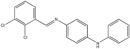 N-(4-anilinophenyl)-N-[(E)-(2,3-dichlorophenyl)methylidene]amine