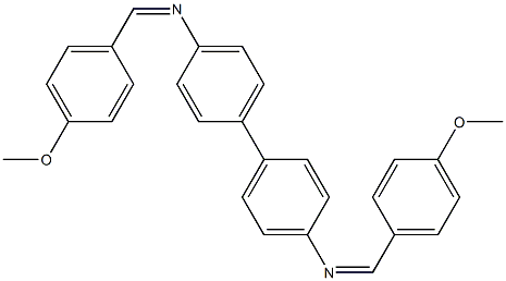 N-[(Z)-(4-methoxyphenyl)methylidene]-N-(4'-{[(Z)-(4-methoxyphenyl)methylidene]amino}[1,1'-biphenyl]-4-yl)amine Structure