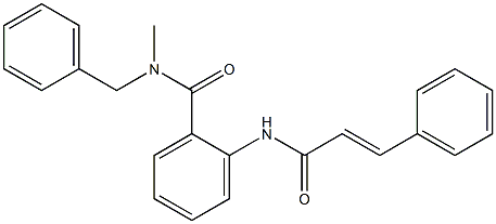 N-benzyl-N-methyl-2-{[(E)-3-phenyl-2-propenoyl]amino}benzamide