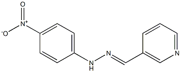 nicotinaldehyde N-(4-nitrophenyl)hydrazone Structure