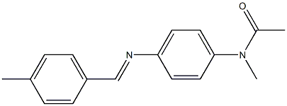 N-methyl-N-(4-{[(E)-(4-methylphenyl)methylidene]amino}phenyl)acetamide Structure