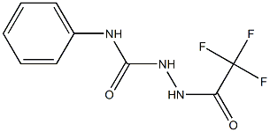 N-phenyl-2-(2,2,2-trifluoroacetyl)-1-hydrazinecarboxamide 化学構造式