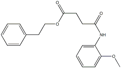 phenethyl 4-(2-methoxyanilino)-4-oxobutanoate Structure