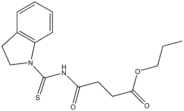 propyl 4-[(2,3-dihydro-1H-indol-1-ylcarbothioyl)amino]-4-oxobutanoate