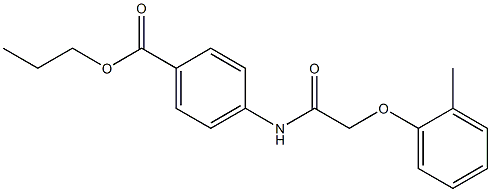 propyl 4-{[2-(2-methylphenoxy)acetyl]amino}benzoate