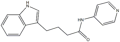 4-(1H-indol-3-yl)-N-(4-pyridinyl)butanamide Struktur