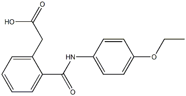 2-{2-[(4-ethoxyanilino)carbonyl]phenyl}acetic acid