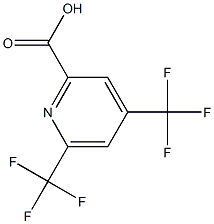 4,6-bis(trifluoromethyl)-2-pyridinecarboxylic acid Structure