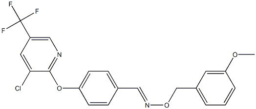  4-{[3-chloro-5-(trifluoromethyl)-2-pyridinyl]oxy}benzenecarbaldehyde O-(3-methoxybenzyl)oxime