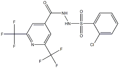 N'-[2,6-bis(trifluoromethyl)isonicotinoyl]-2-chlorobenzenesulfonohydrazide