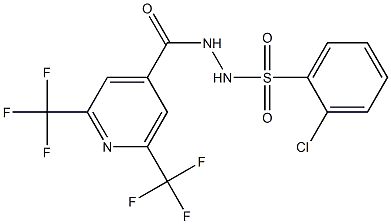  N'-[2,6-bis(trifluoromethyl)isonicotinoyl]-2-chlorobenzenesulfonohydrazide