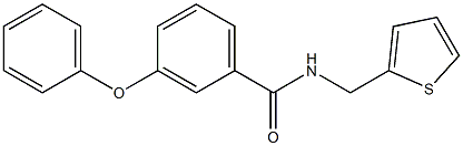 3-phenoxy-N-(2-thienylmethyl)benzenecarboxamide Structure