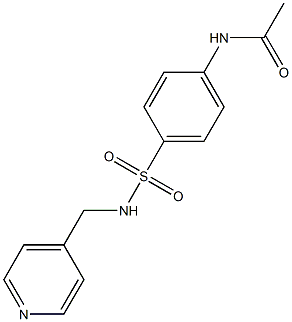 N-(4-{[(4-pyridinylmethyl)amino]sulfonyl}phenyl)acetamide Structure