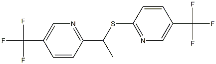 5-(trifluoromethyl)-2-pyridinyl 1-[5-(trifluoromethyl)-2-pyridinyl]ethyl sulfide 化学構造式