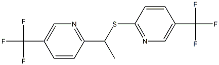 5-(trifluoromethyl)-2-pyridinyl 1-[5-(trifluoromethyl)-2-pyridinyl]ethyl sulfide Structure