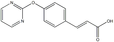 (E)-3-[4-(2-pyrimidinyloxy)phenyl]-2-propenoic acid Structure