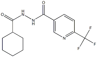 N'-(cyclohexylcarbonyl)-6-(trifluoromethyl)nicotinohydrazide Structure