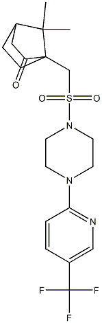 7,7-dimethyl-1-[({4-[5-(trifluoromethyl)-2-pyridinyl]piperazino}sulfonyl)methyl]bicyclo[2.2.1]heptan-2-one