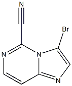 3-bromoimidazo[1,2-c]pyrimidine-5-carbonitrile,,结构式
