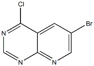 6-bromo-4-chloropyrido[2,3-d]pyrimidine 结构式