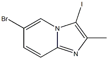 6-bromo-3-iodo-2-methylimidazo[1,2-a]pyridine,,结构式