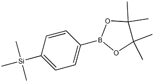 [4'-(4,4,5,5-TETRAMETHYL-1,3,2-DIOXABOROLAN-2-YL)PHENYL]TRIMETHYLSILANE, 98+% Structure